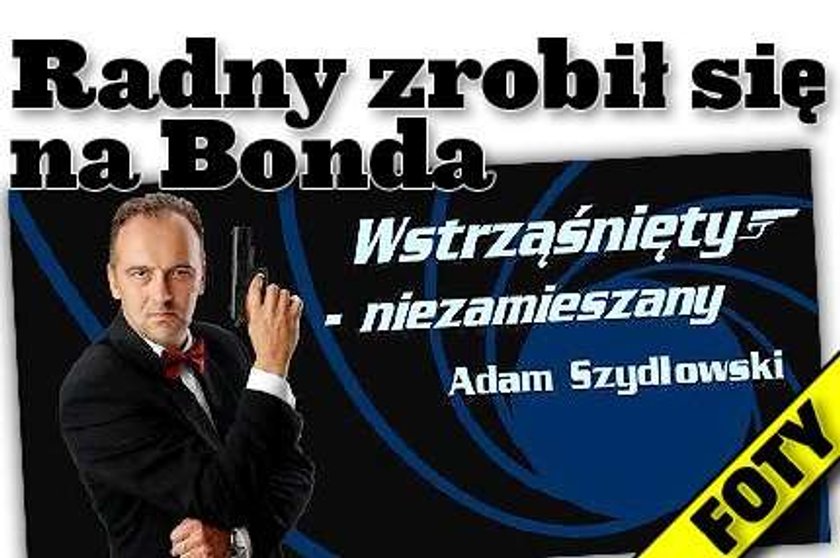 Radny zrobił z siebie Bonda Foty