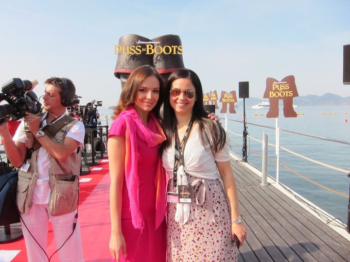 Anna Wendzikowska w sukience Blessus na festiwalu filmowym w Cannes 2011