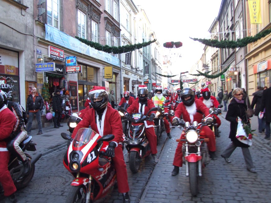 MIKOŁAJKI MOTOCYKLOWE W KRAKOWIE '2008