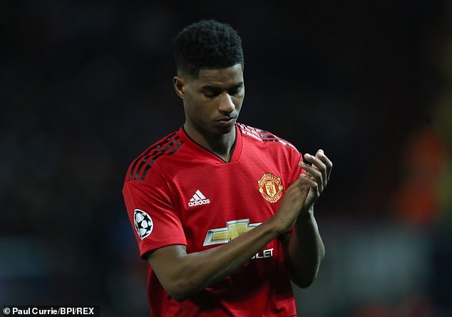 Marcus Rashford had another terrible day in office on Wednesday night (Paul Currie/BPI/REX) 