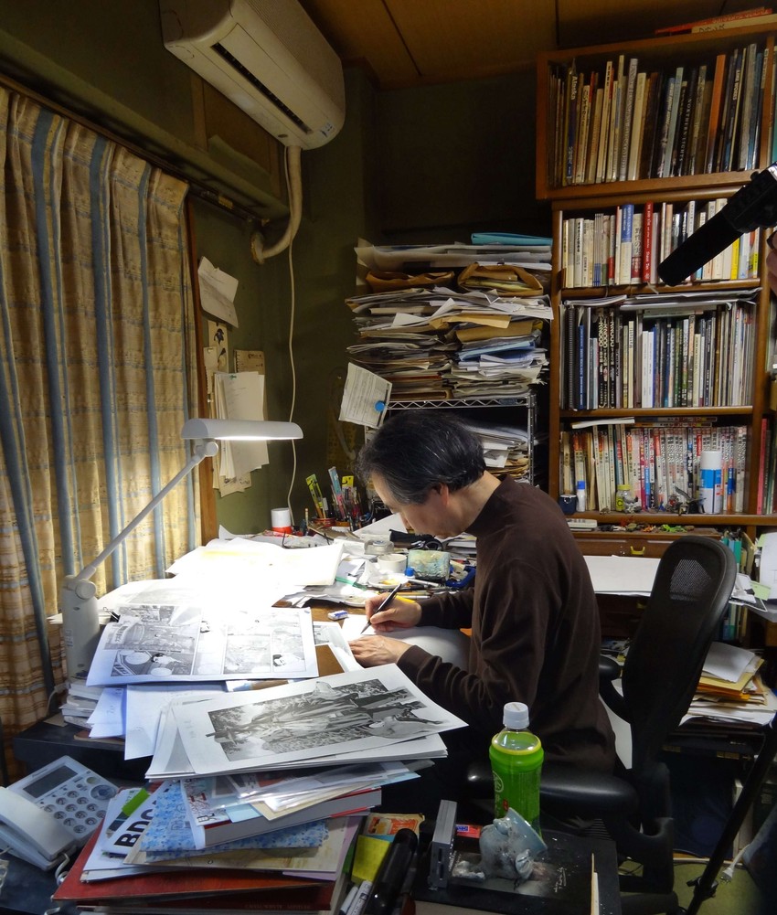 Jiro Taniguči u svom domu