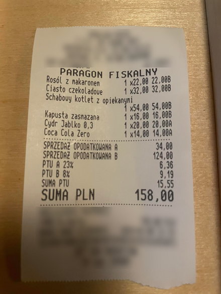 Cena za obiad w restauracji na Krupówkach podczas ferii 