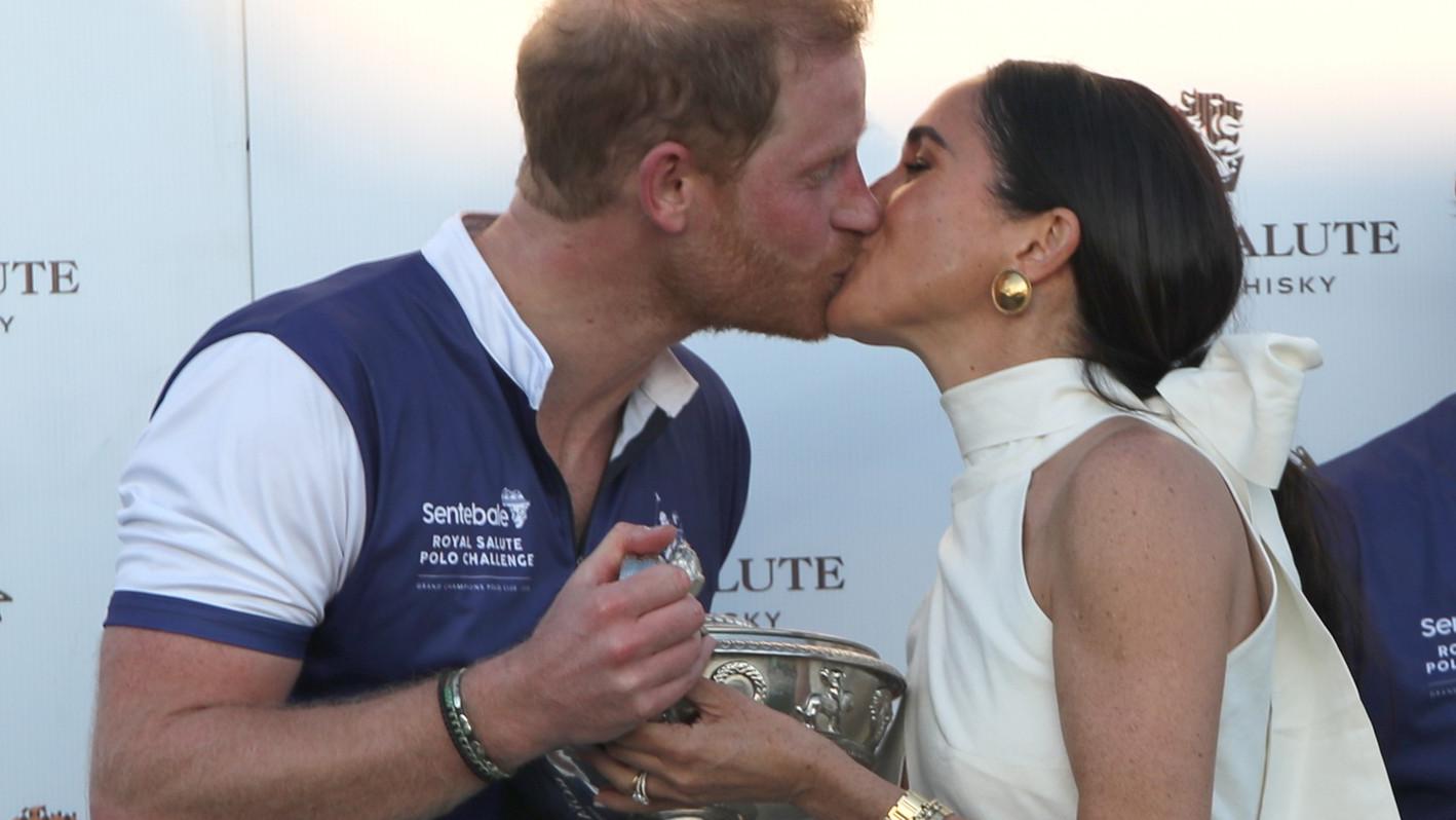 Meghan Markle a princ Harry, Royal Salute Polo Challenge, to benefit Sentebale, at The USPA National Polo Center in Wellington, Florida, 12.04. 2024