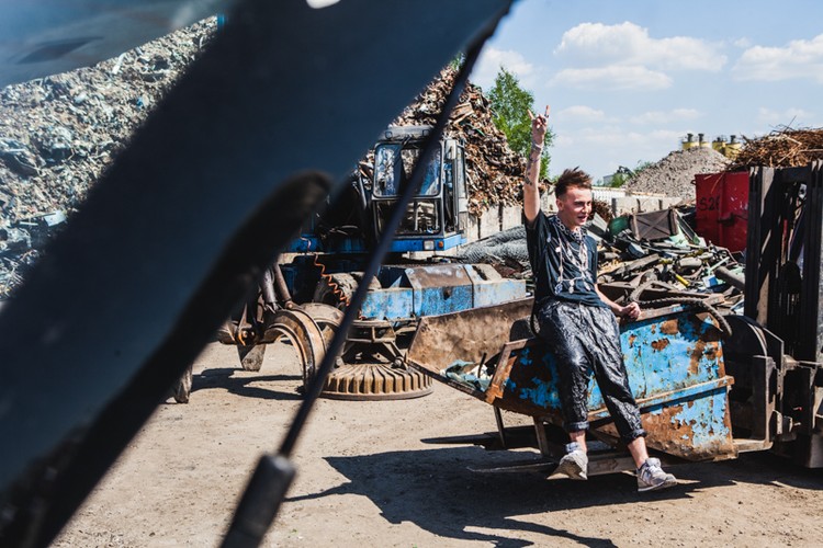 ARO Kłusowski na planie klipu do piosenki 'Podpalimy miasta'