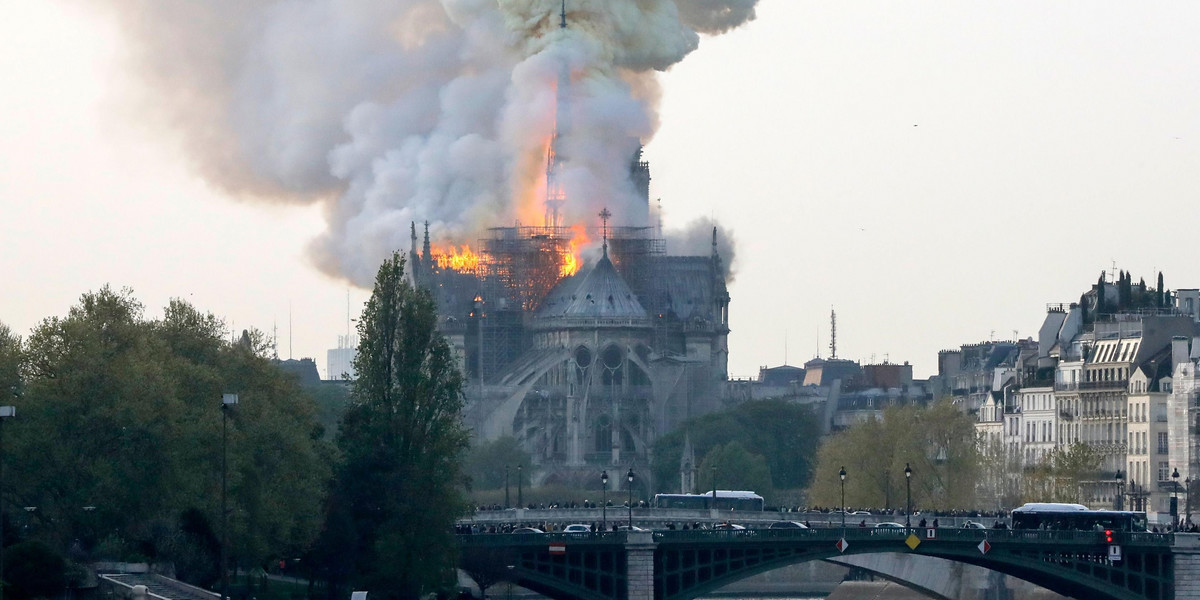 Pożar katedry Notre Dame w Paryżu