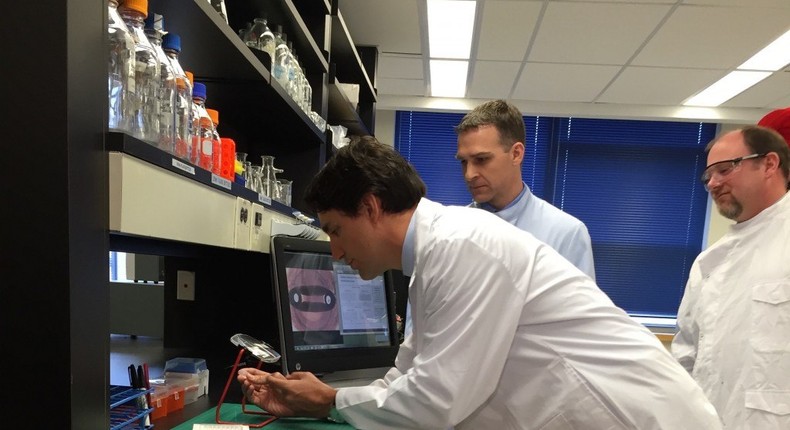 GE is also backing a new cell therapy research and process development hub in Toronto. Canadian Prime Minister Justin Trudeau visited the site of the future lab in January. Image credit: GE Reports