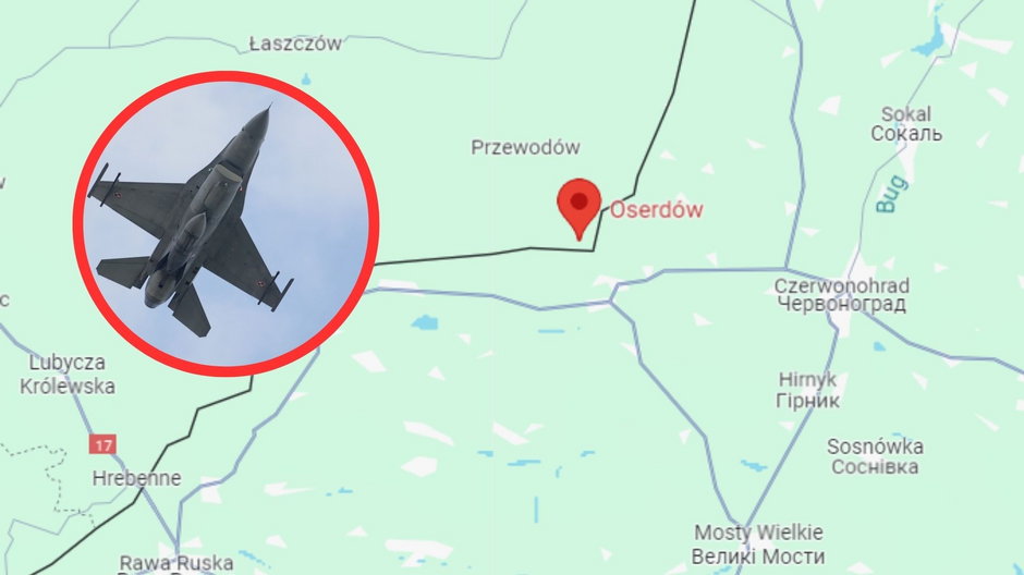 Rosyjska rakieta zauważona w okolicy miejscowości Oserdów