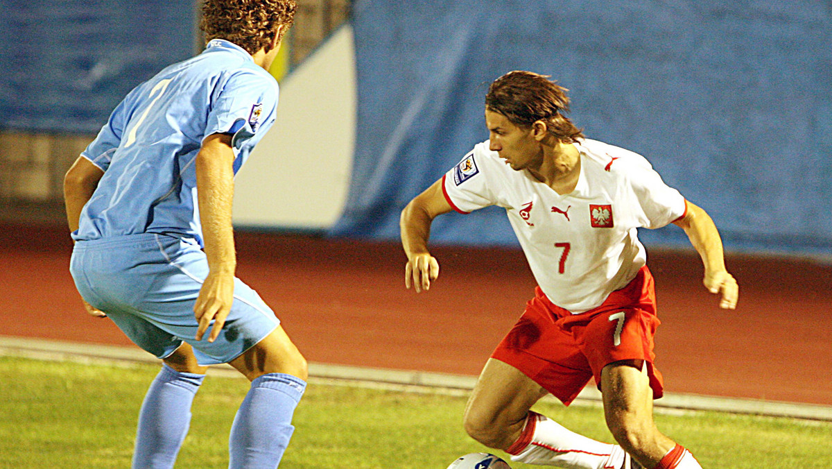 Reprezentacja Polski do przerwy prowadzi 4:0 z San Marino w meczu eliminacji MŚ 2010, który odbywa się w Kielcach.