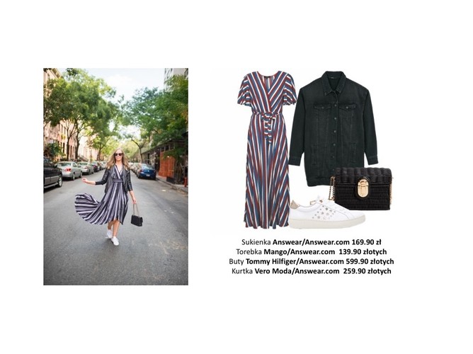 STYLIZACJE z ubraniami w paski