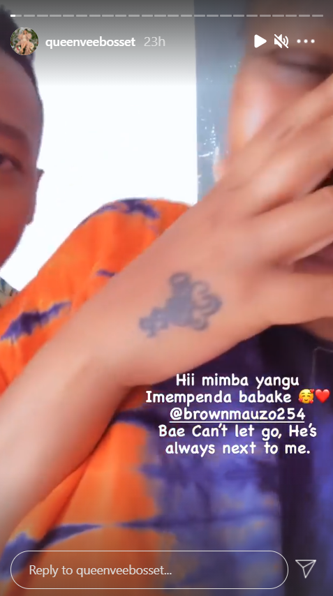 Screenshot of Vera Sidika's Insta Stories