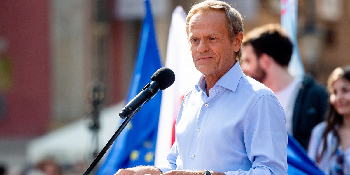 Donald Tusk w Gdańsku.