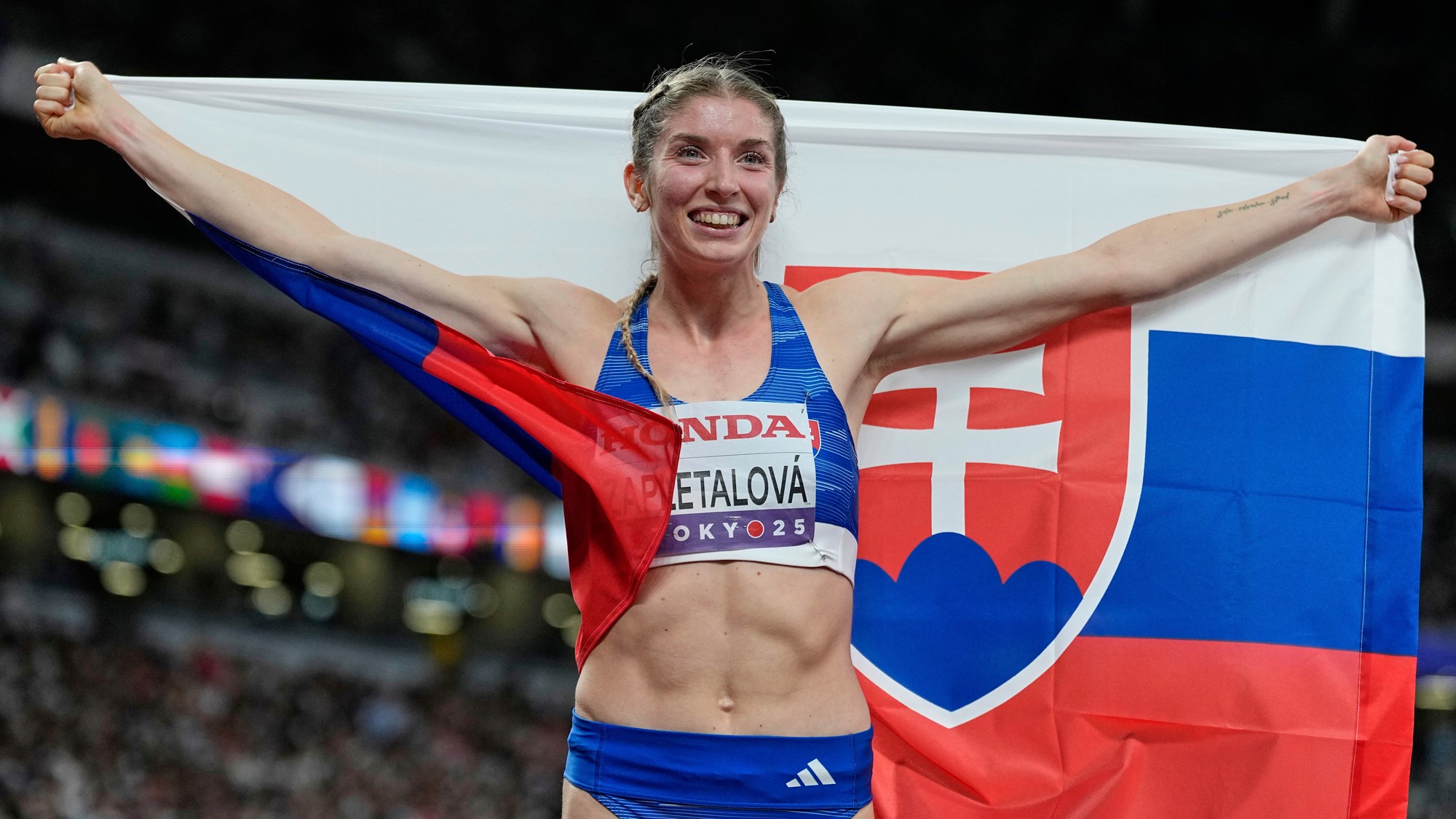 Slovenská atlétka Emma Zapletalová. 