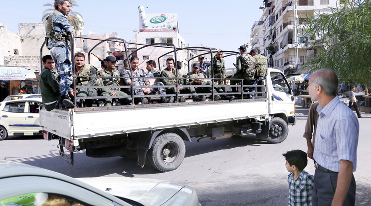 Szíriai kormánykatonák Latakiában / Fotó: Northfoto