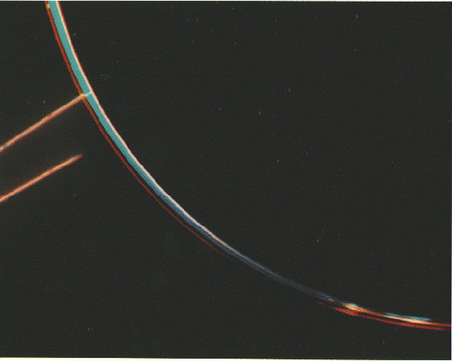 Image of Jupiter's rings, discovered by Voyager