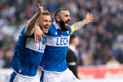 Jagiellonia nie zepsuła święta w Poznaniu. Lech wygrał na 100-lecie [WIDEO]