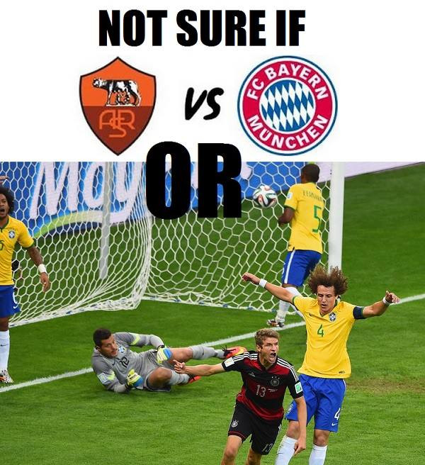 Memy po meczu AS Roma - Bayern Monachium
