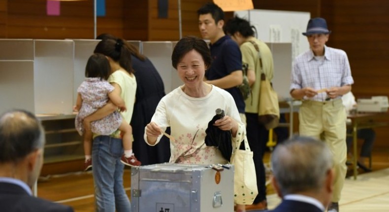 Tokyo residents went to the polls Sunday in a big test for embattled Prime Minister Shinzo Abe, whose ruling Liberal Democratic Party is facing a powerful challenge from the megacity's popular governor for control of the assembly.