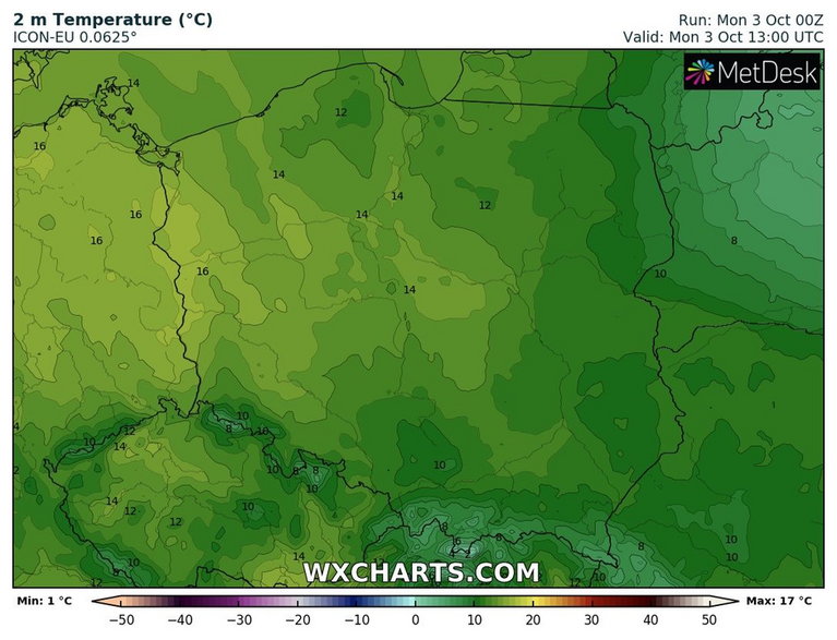 Miejscami temperatura nie przekroczy 10 st. C