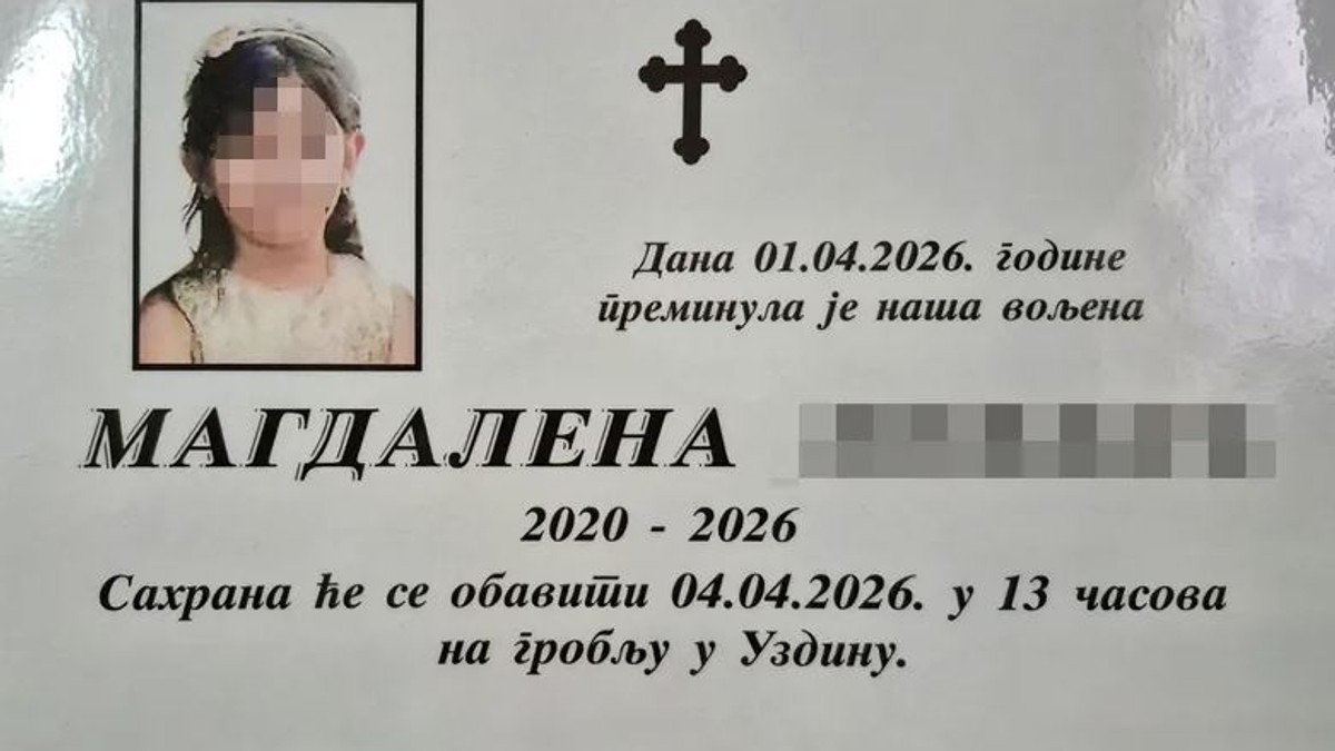 UMRLA NAKON 8 DANA BORBE ZA ŽIVOT Poznato kada će biti sahranjena devojčica stradala u požaru u Pančevu