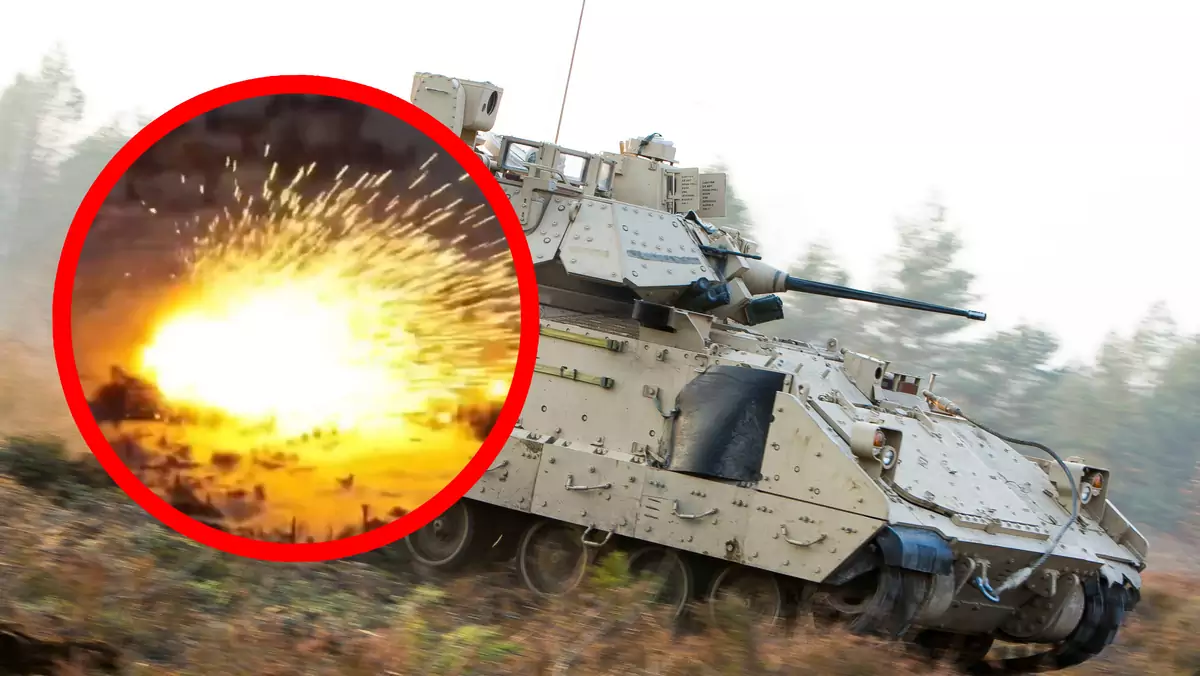 Bradley niszczy czołg T-90