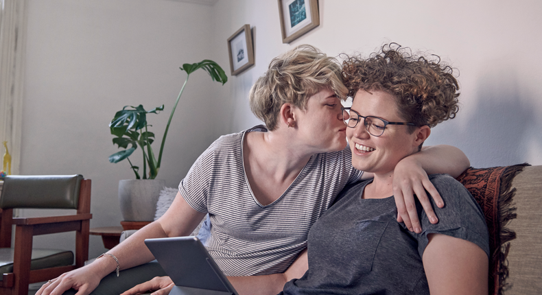 couple working from home