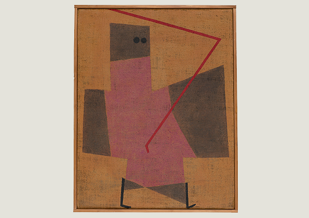 «Der Schritt»: Ölfarbe und Bleistift auf Jute von Paul Klee, 1932.