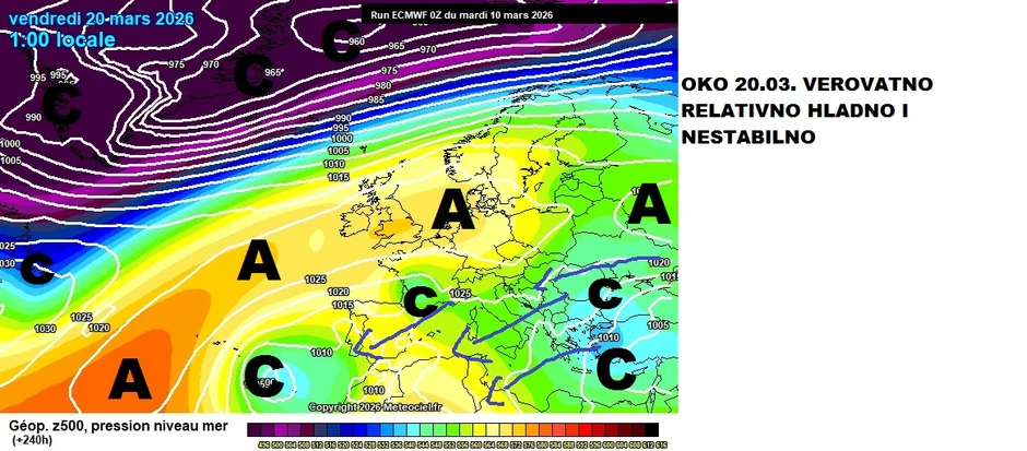 Sa početkom treće dekade marta očekuje se nestabilno vreme