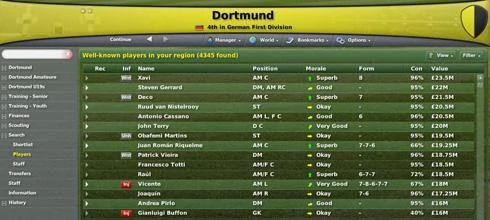 Screen z gry Football Manager 2007