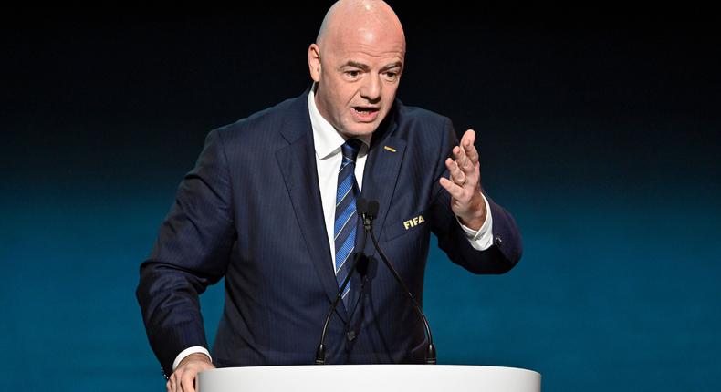 FIFA President Giovanni Infantino during the FIFA Women™s World Cup Australia and New Zealand 2023 Draw at Aotea Centre on October 22, 2022.