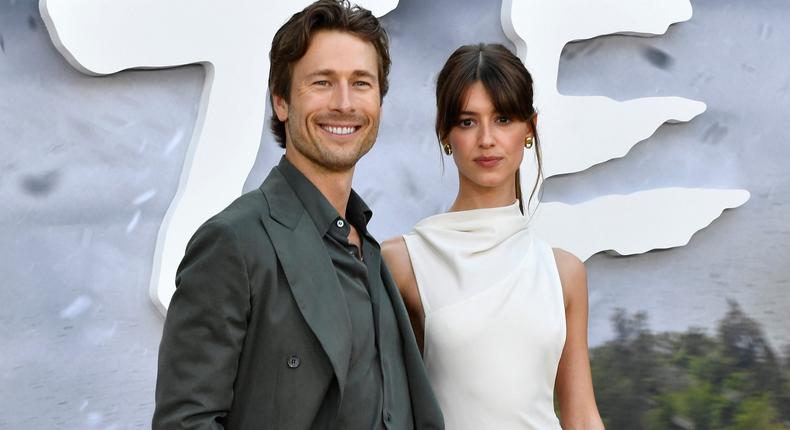 Glen Powell and Daisy Edgar-Jones at the Twisters premiere.Valerie Macon/AFP/Getty Images