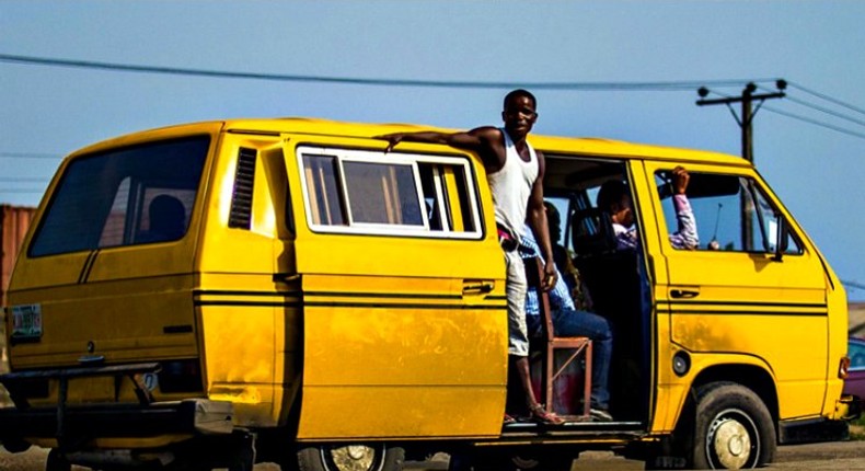 A bus conductor in Lagos (Image illustration).