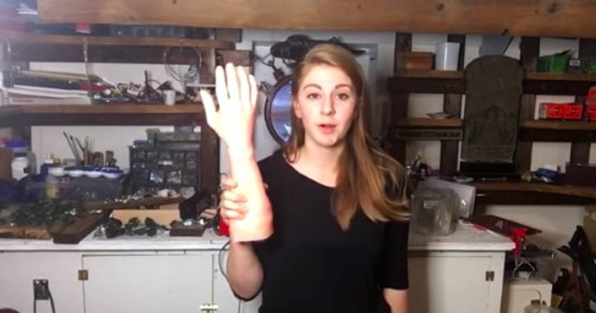 Female inventor goes viral after creating alarm clock with a hand that