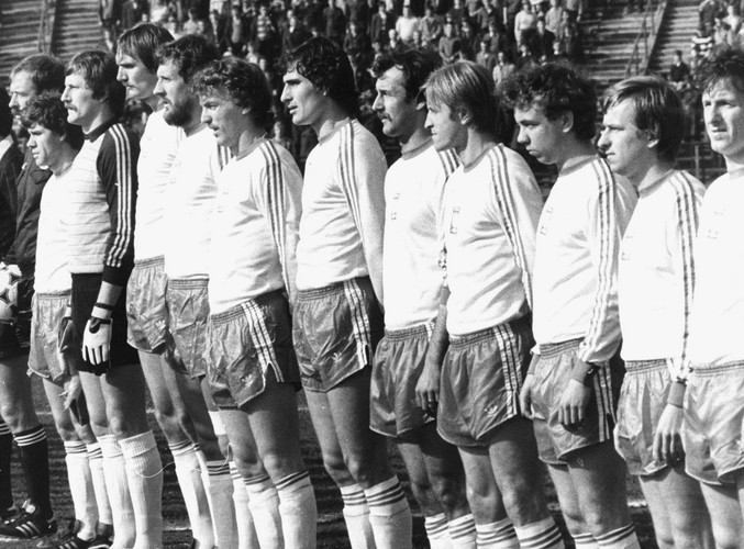 Polska reprezentacja ze Zbigniewem Bońkiem w latach 80-tych