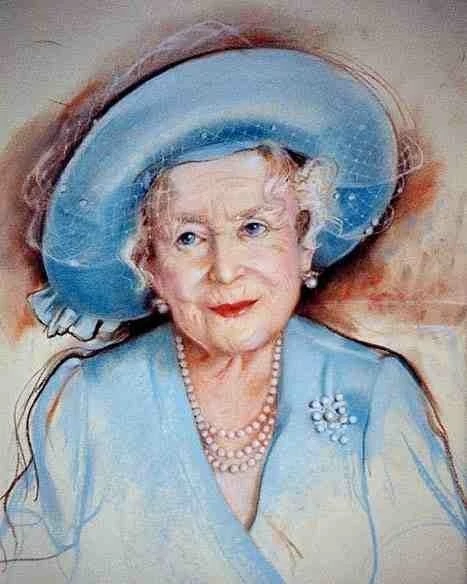 Portret Królowej Matki pędzla Barbary Hamilton