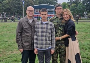 Vučević sa porodicom