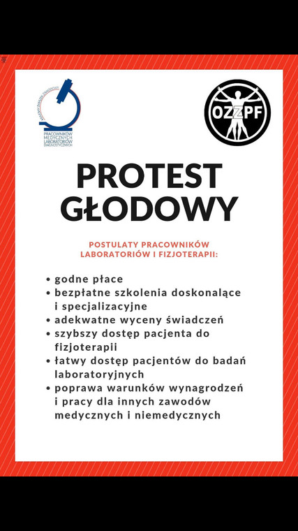 Protest fizjoterapeutów