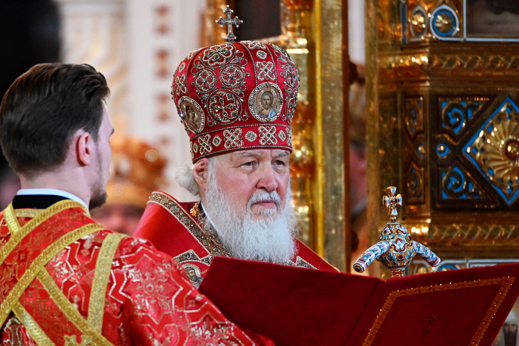Moskovský patriarcha Kirill.