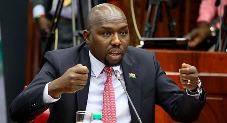 Roads and Transport CS Kipchumba Murkomen speaks during his vetting in the National Assembly