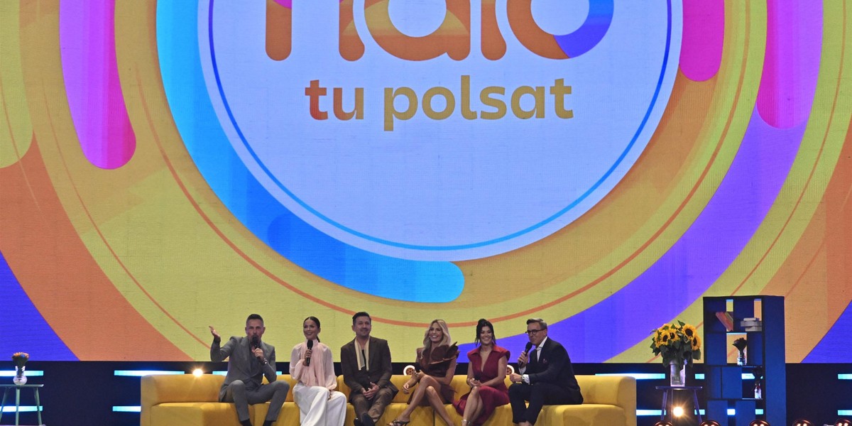 Prowadzący "Halo tu Polsat". 