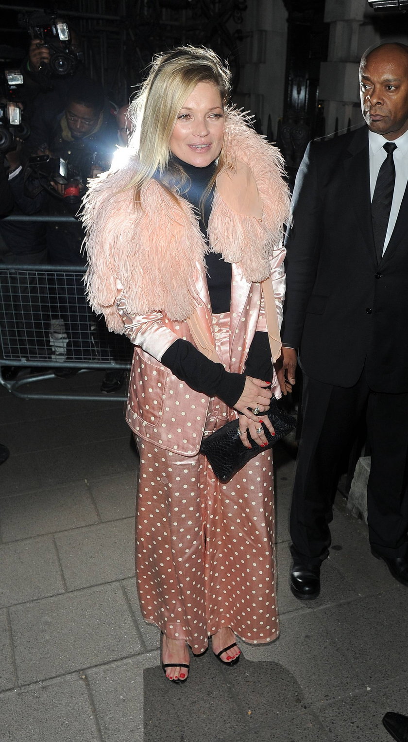 Kate Moss na 50. urodzinach klubu Annabel's w Londynie