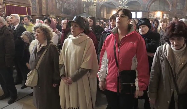 Liturgija Božić Vaznesenjska crkva Beograd