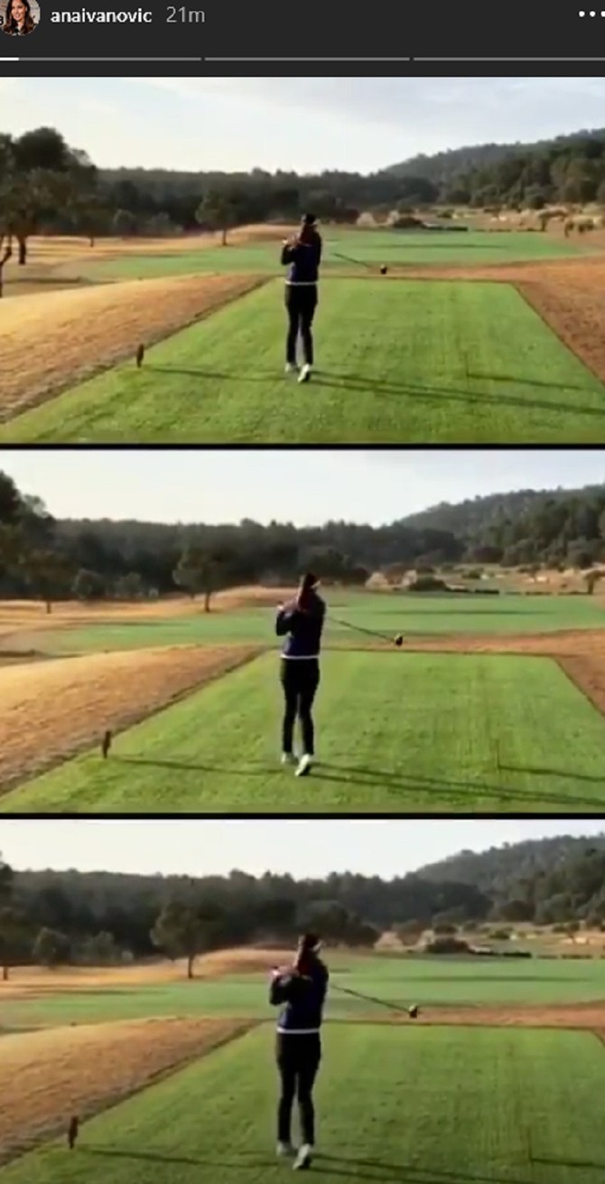 Ana na golferskom terenu