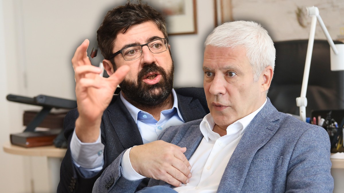 Radomir Lazović i Boris Tadić