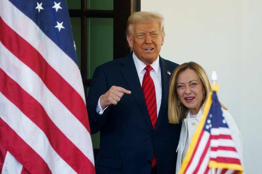 Donald Tramp i Đorđa Meloni u Vašingtonu 17. aprila