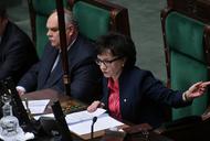 Małgorzata Witek w czasie obrad Sejmu