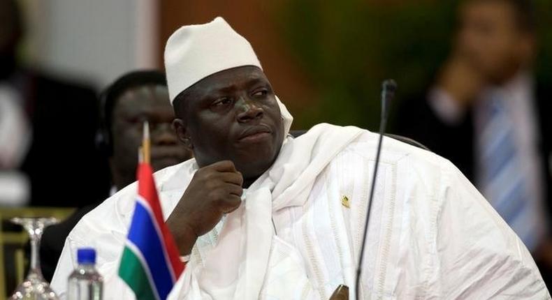 Gambia's President Yahya Jammeh attends the plenary session of the Africa-South America Summit on Margarita Island, file.  REUTERS/Carlos Garcia Rawlins/File Photo