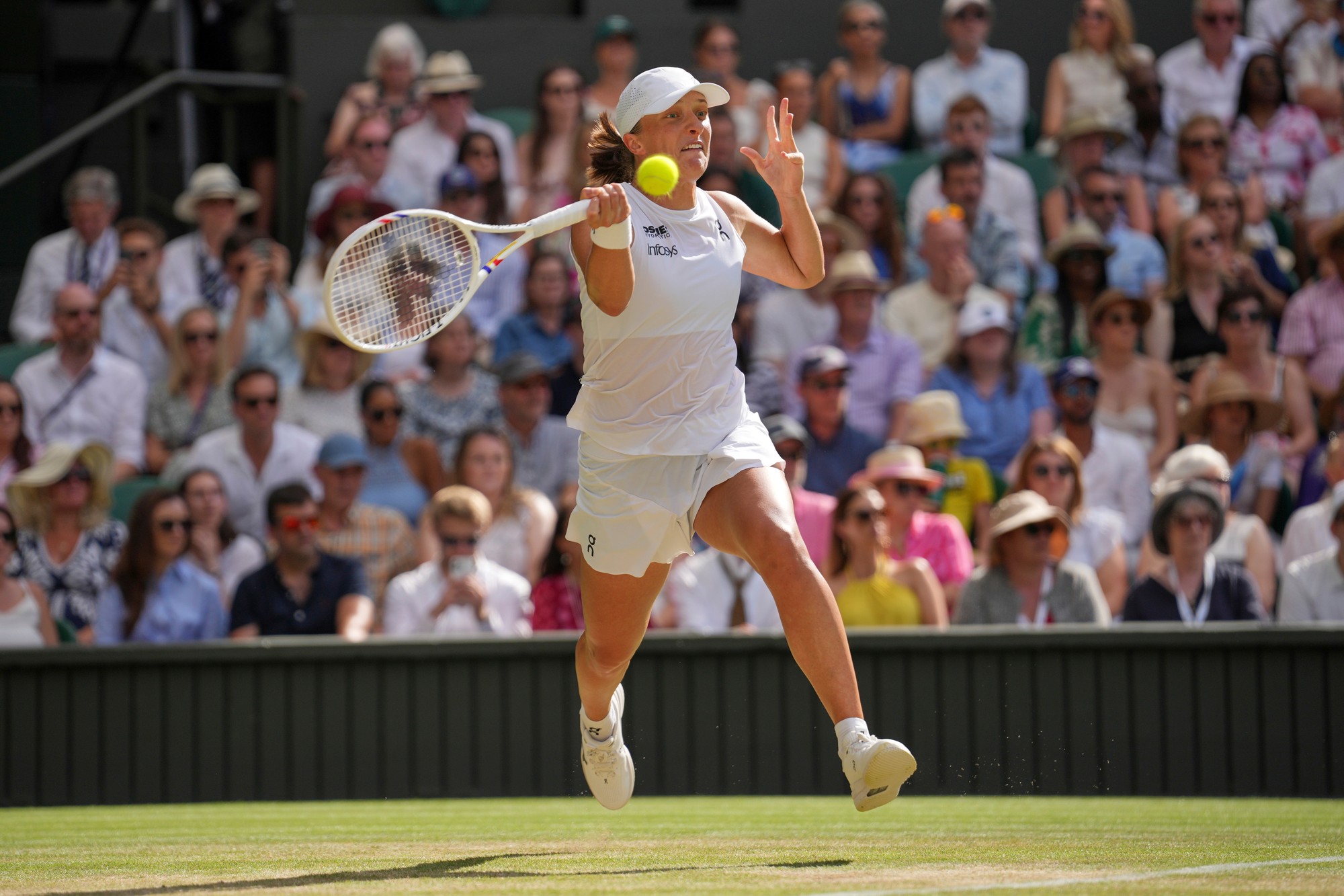 Wimbledon 2025: Poľská tenistka Iga Swiatek počas ženského finále.