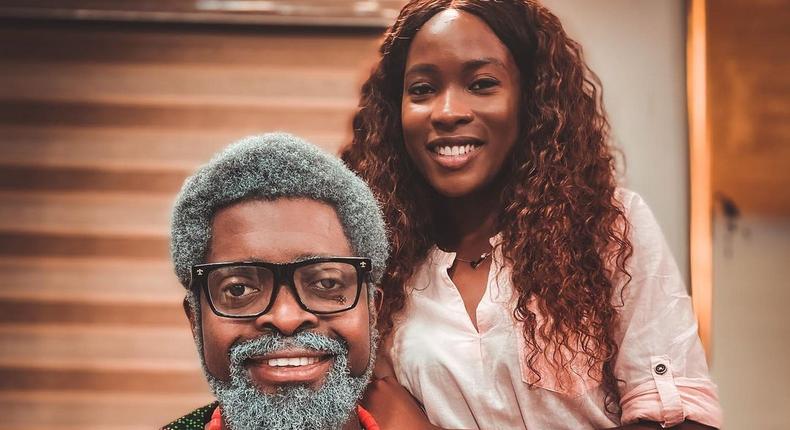 Basketmouth and Jemima Osunde in 'Papa Benji' [instagram]