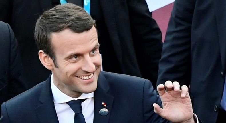 As a candidate, Emmanuel Macron had tough words for Russia, accusing it of following a 'hybrid strategy combining military intimidation and an information war'