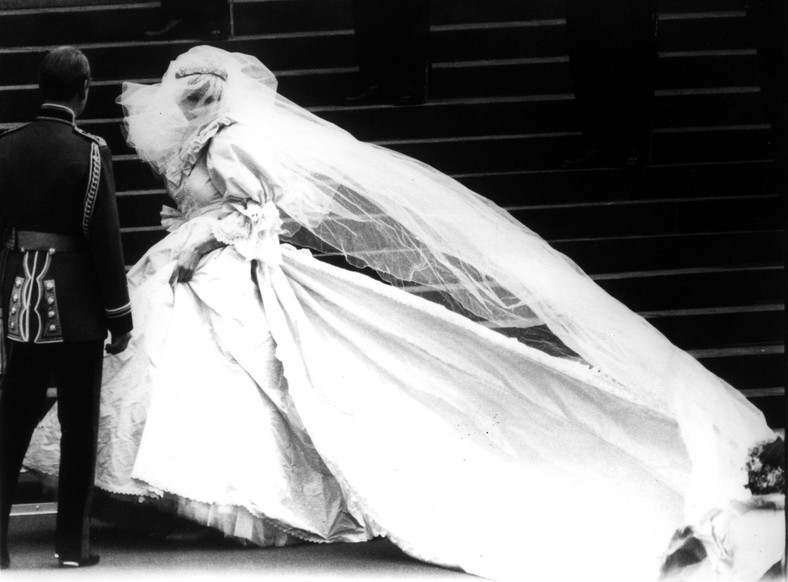 księżna Diana w dniu ślubu